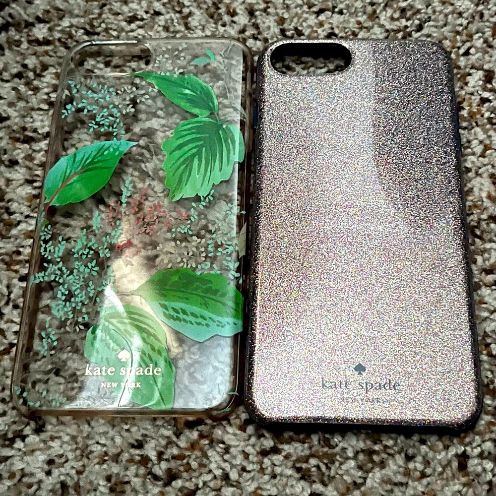 Kate Spade iPhone 8 Plus cases. Selling two for $15.00
